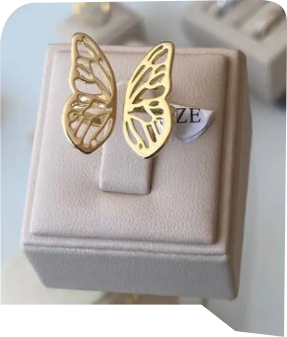 The distinctive butterfly ring