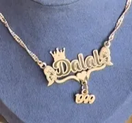 Custom Butterfly Name Necklace